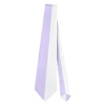 Vertical Stripes - White and Pale Lavender Violet Necktie (Two Side)