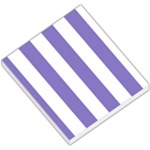 Vertical Stripes - White and Ube Violet Small Memo Pads