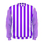 Vertical Stripes - White and Violet Men s Sweatshirt