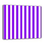 Vertical Stripes - White and Violet Canvas 24  x 20  (Stretched)