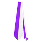Vertical Stripes - White and Violet Necktie (Two Side)