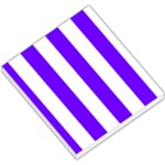 Vertical Stripes - White and Indigo Violet Small Memo Pads