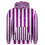 Vertical Stripes - White and Purple Violet Men s Pullover Hoodie