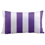 Vertical Stripes - White and Dark Lavender Violet Samsung Note 4 Hardshell Back Case