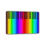 Rainbow Piano Keyboard  Mini Canvas 6  x 4  (Stretched)