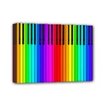 Rainbow Piano Keyboard  Mini Canvas 7  x 5  (Stretched)