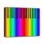 Rainbow Piano Keyboard  Canvas 10  x 8  (Stretched)