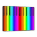 Rainbow Piano Keyboard  Canvas 16  x 12  (Stretched)