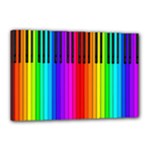 Rainbow Piano Keyboard  Canvas 18  x 12  (Stretched)