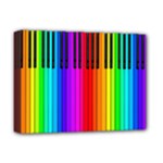 Rainbow Piano Keyboard  Deluxe Canvas 16  x 12  (Stretched) 