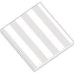 Vertical Stripes - White and Platinum Gray Small Memo Pads