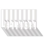 Vertical Stripes - White and Platinum Gray #1 MOM 3D Greeting Cards (8x4)