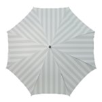 Vertical Stripes - White and Pale Gray Golf Umbrella