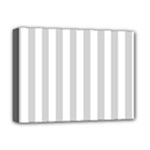 Vertical Stripes - White and Light Gray Deluxe Canvas 16  x 12  (Stretched)