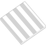 Vertical Stripes - White and Light Gray Small Memo Pads