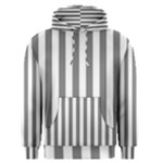Vertical Stripes - White and Gray Men s Pullover Hoodie