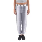 Vertical Stripes - White and Gray Women s Jogger Sweatpants