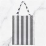 Vertical Stripes - White and Gray Classic Tote Bag
