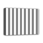 Vertical Stripes - White and Gray Deluxe Canvas 16  x 12  (Stretched)