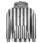 Vertical Stripes - White and Dark Gray Men s Pullover Hoodie