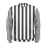 Vertical Stripes - White and Dark Gray Men s Sweatshirt