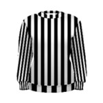 Vertical Stripes - White and Black Women s Sweatshirt