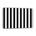 Vertical Stripes - White and Black Deluxe Canvas 18  x 12  (Stretched)