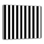 Vertical Stripes - White and Black Canvas 24  x 20  (Stretched)