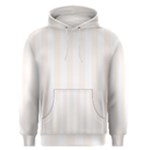Vertical Stripes - White and Seashell Men s Pullover Hoodie