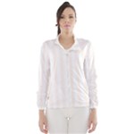 Vertical Stripes - White and Seashell Wind Breaker (Women)