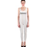 Vertical Stripes - White and Seashell OnePiece Catsuit