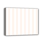 Vertical Stripes - White and Seashell Deluxe Canvas 14  x 11  (Stretched)