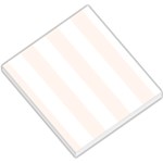 Vertical Stripes - White and Seashell Small Memo Pads