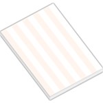 Vertical Stripes - White and Seashell Large Memo Pads