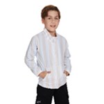 Vertical Stripes - White and Linen Wind Breaker (Kids)