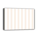 Vertical Stripes - White and Linen Deluxe Canvas 18  x 12  (Stretched)