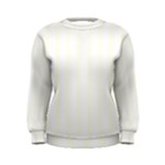 Vertical Stripes - White and Ivory Women s Sweatshirt