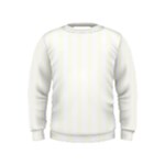 Vertical Stripes - White and Ivory Kid s Sweatshirt