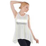 Vertical Stripes - White and Ivory Side Drop Tank Tunic