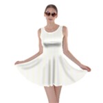 Vertical Stripes - White and Ivory Skater Dress