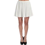 Vertical Stripes - White and Ivory Skater Skirt