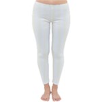 Vertical Stripes - White and Ivory Winter Leggings