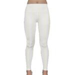 Vertical Stripes - White and Ivory Yoga Leggings