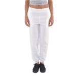 Vertical Stripes - White and Ivory Women s Jogger Sweatpants