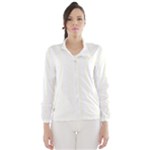 Vertical Stripes - White and Ivory Wind Breaker (Women)