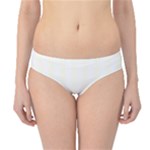 Vertical Stripes - White and Ivory Hipster Bikini Bottoms
