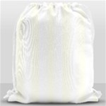 Vertical Stripes - White and Ivory Drawstring Bag (Large)