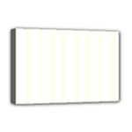 Vertical Stripes - White and Ivory Deluxe Canvas 18  x 12  (Stretched)