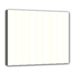 Vertical Stripes - White and Ivory Deluxe Canvas 24  x 20  (Stretched)