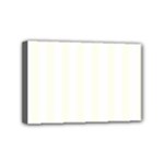 Vertical Stripes - White and Ivory Mini Canvas 6  x 4  (Stretched)